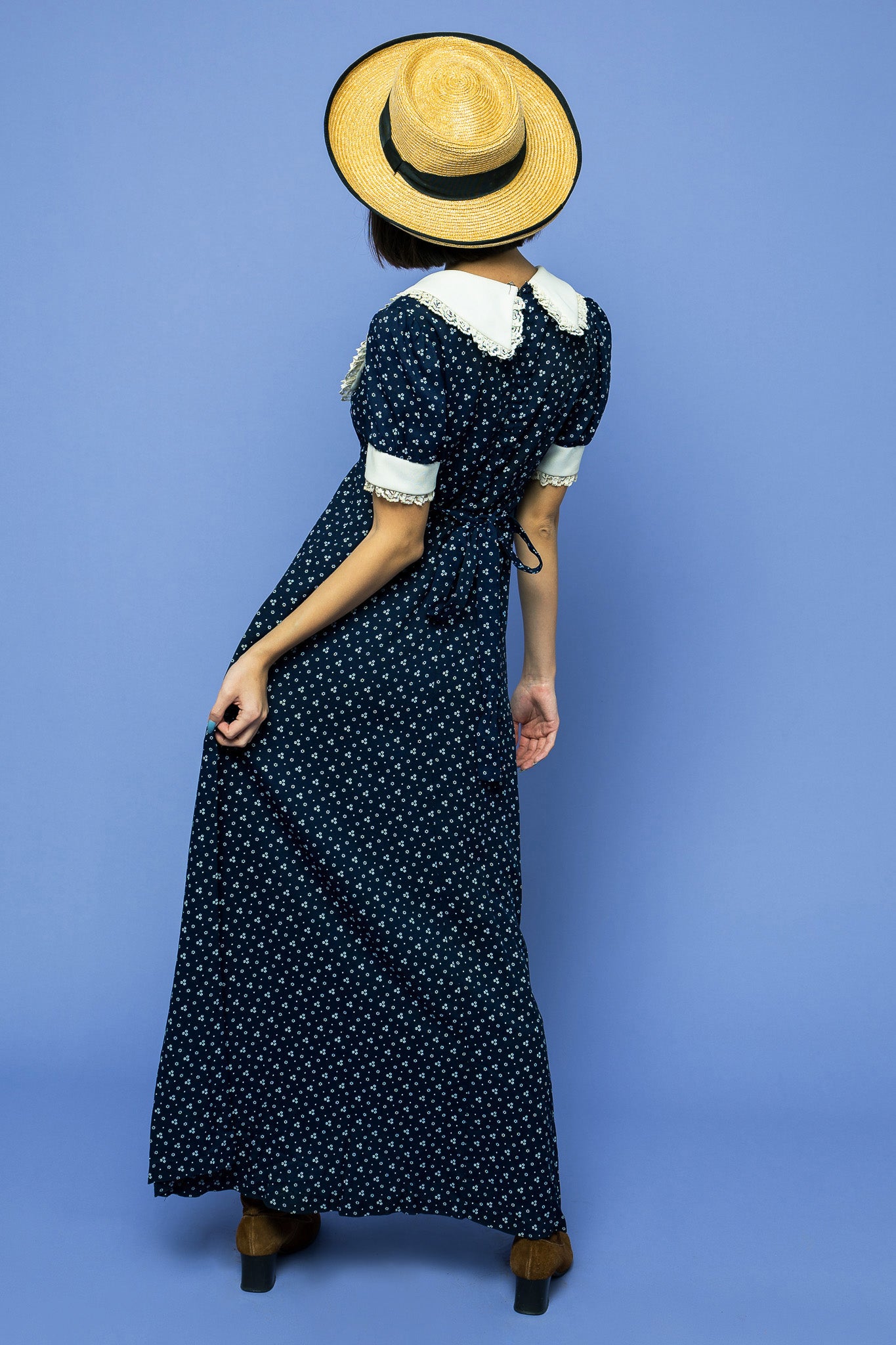 Vintage Dolly Dots Maxi Boho freeshipping - Lovers Vintage