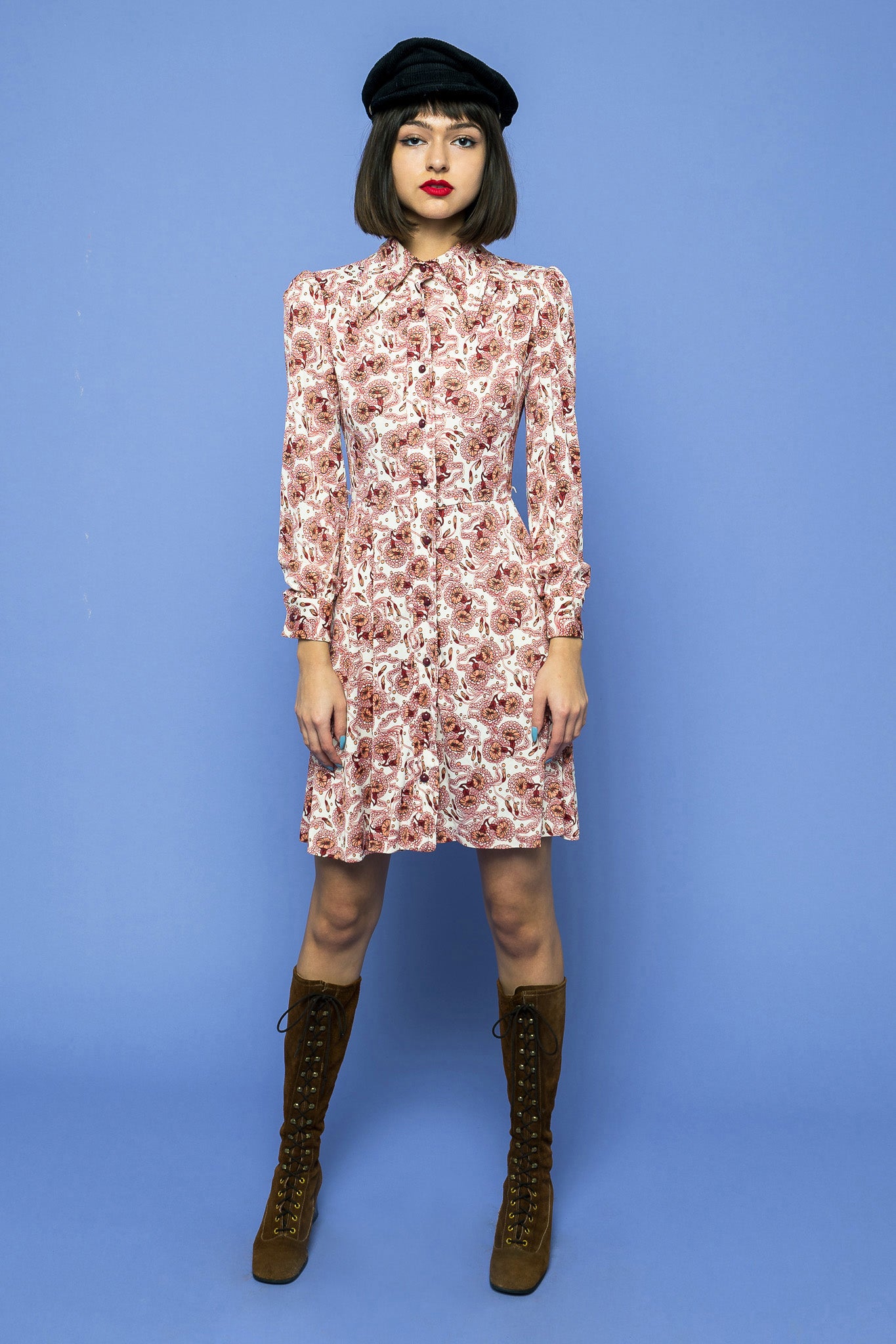 Vintage Boho Mini Dress freeshipping - Lovers Vintage