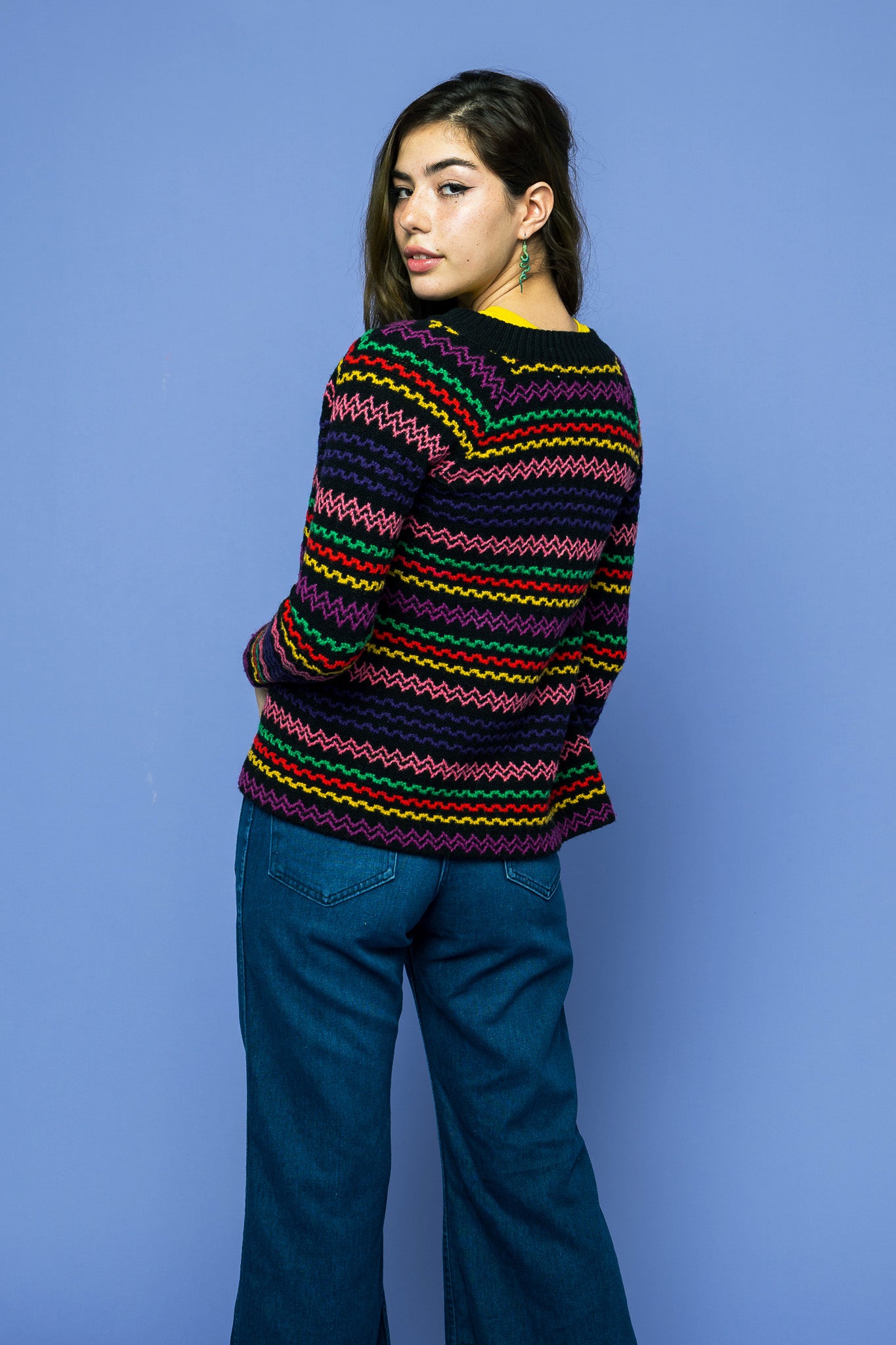 Vintage Rainbow Cardigan we Love Grunge freeshipping - Lovers Vintage