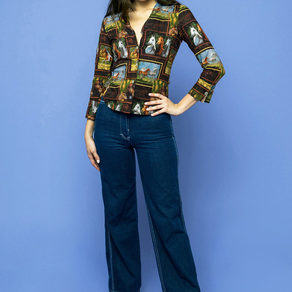 
                  
                    Wild Horses Vintage Long Sleeve Shirt freeshipping - Lovers Vintage
                  
                