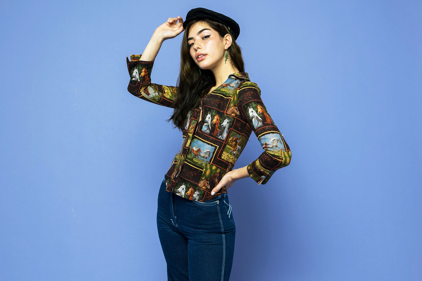 Wild Horses Vintage Long Sleeve Shirt freeshipping - Lovers Vintage