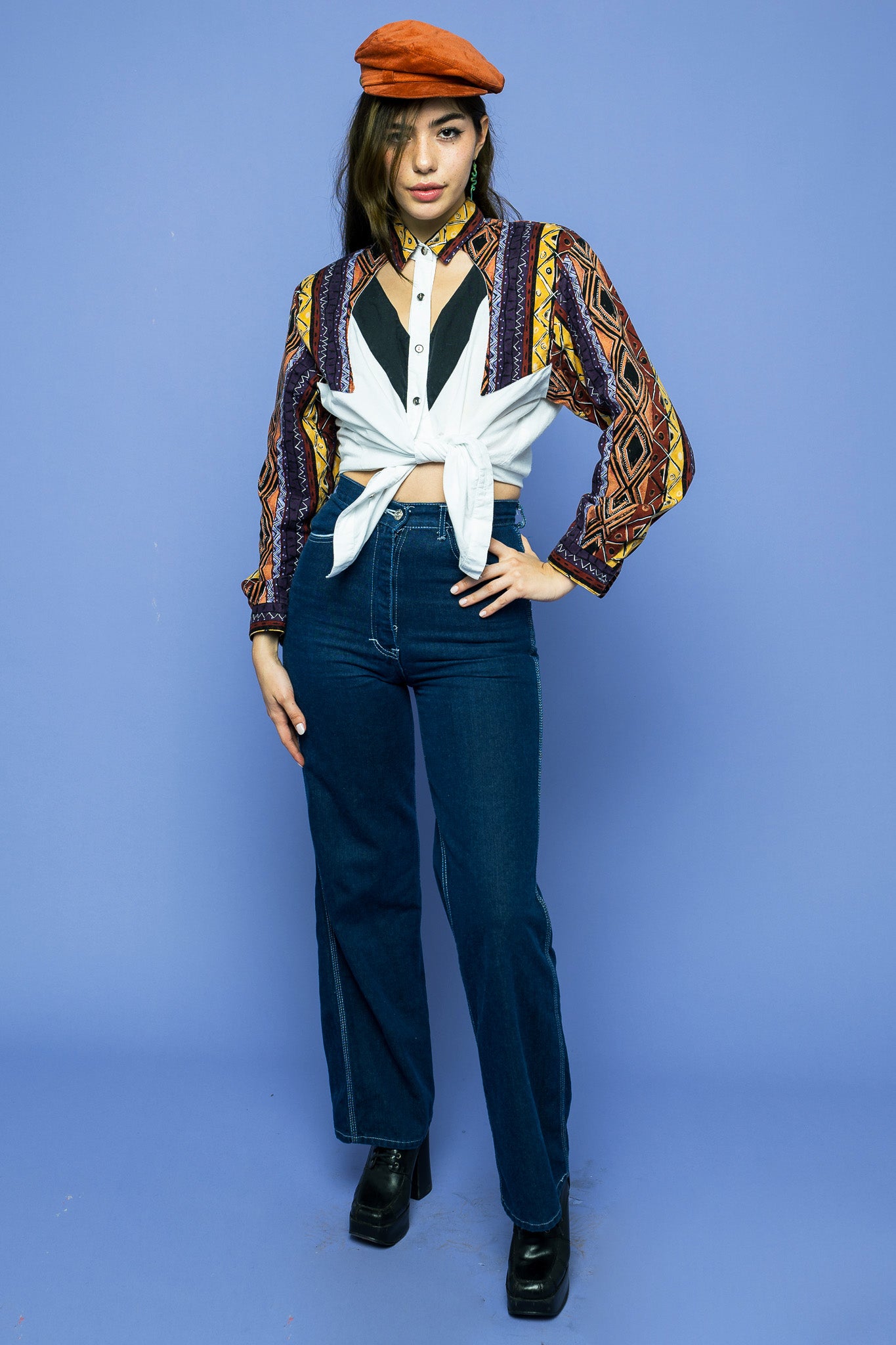 Vintage Western Cutout Blouse freeshipping - Lovers Vintage