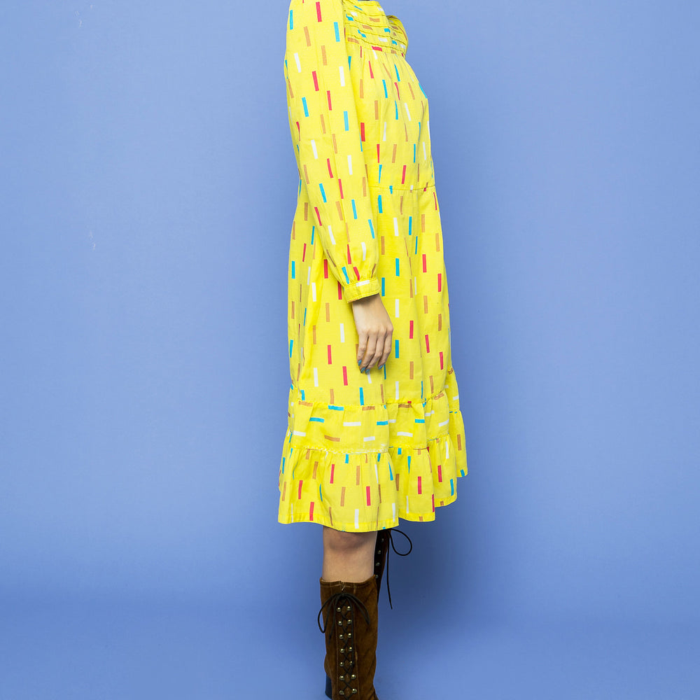 
                  
                    Yellow Lemon Drop Confetti Dress freeshipping - Lovers Vintage
                  
                