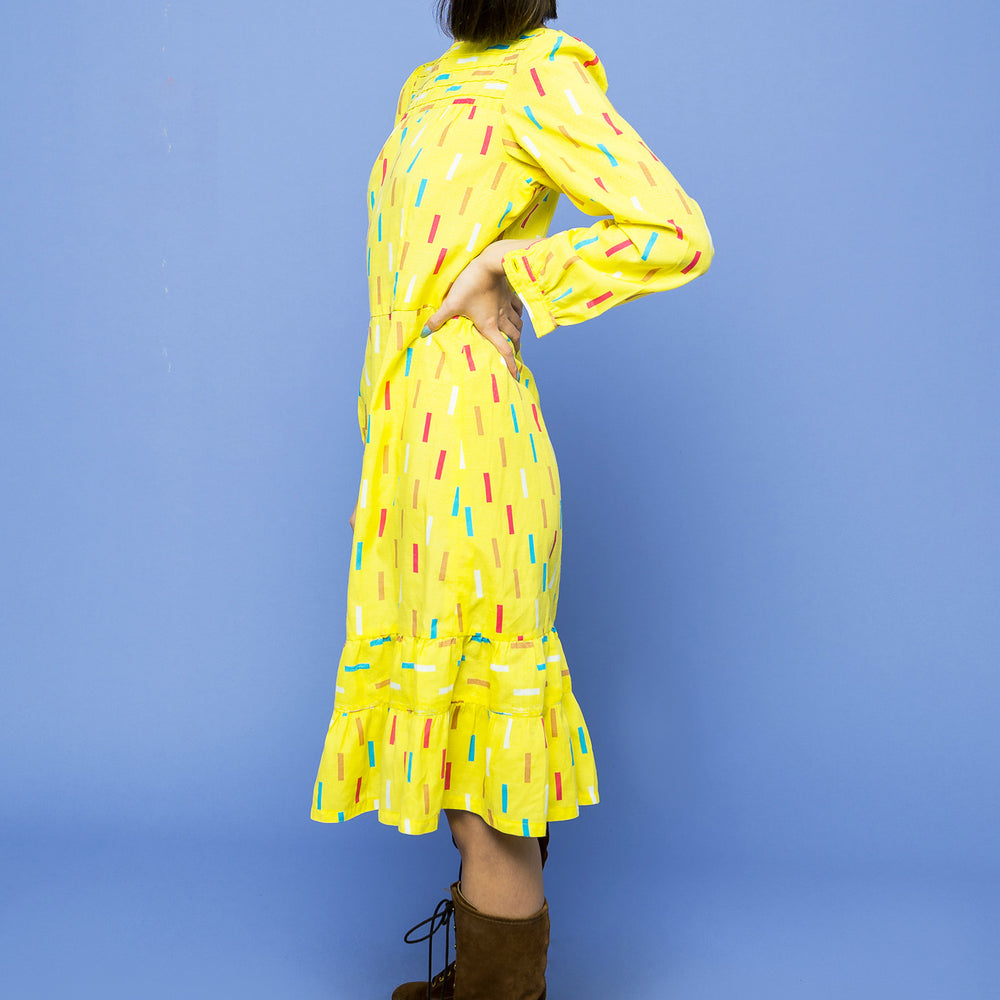 
                  
                    Yellow Lemon Drop Confetti Dress freeshipping - Lovers Vintage
                  
                