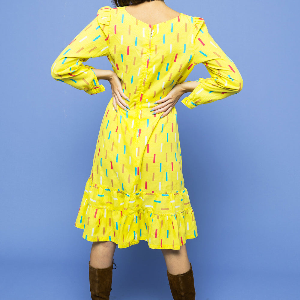 
                  
                    Yellow Lemon Drop Confetti Dress freeshipping - Lovers Vintage
                  
                