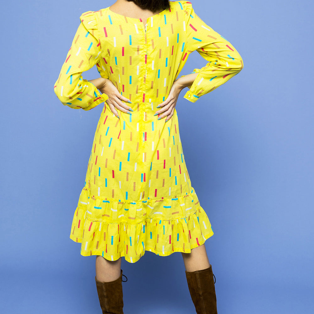 
                  
                    Yellow Lemon Drop Confetti Dress freeshipping - Lovers Vintage
                  
                