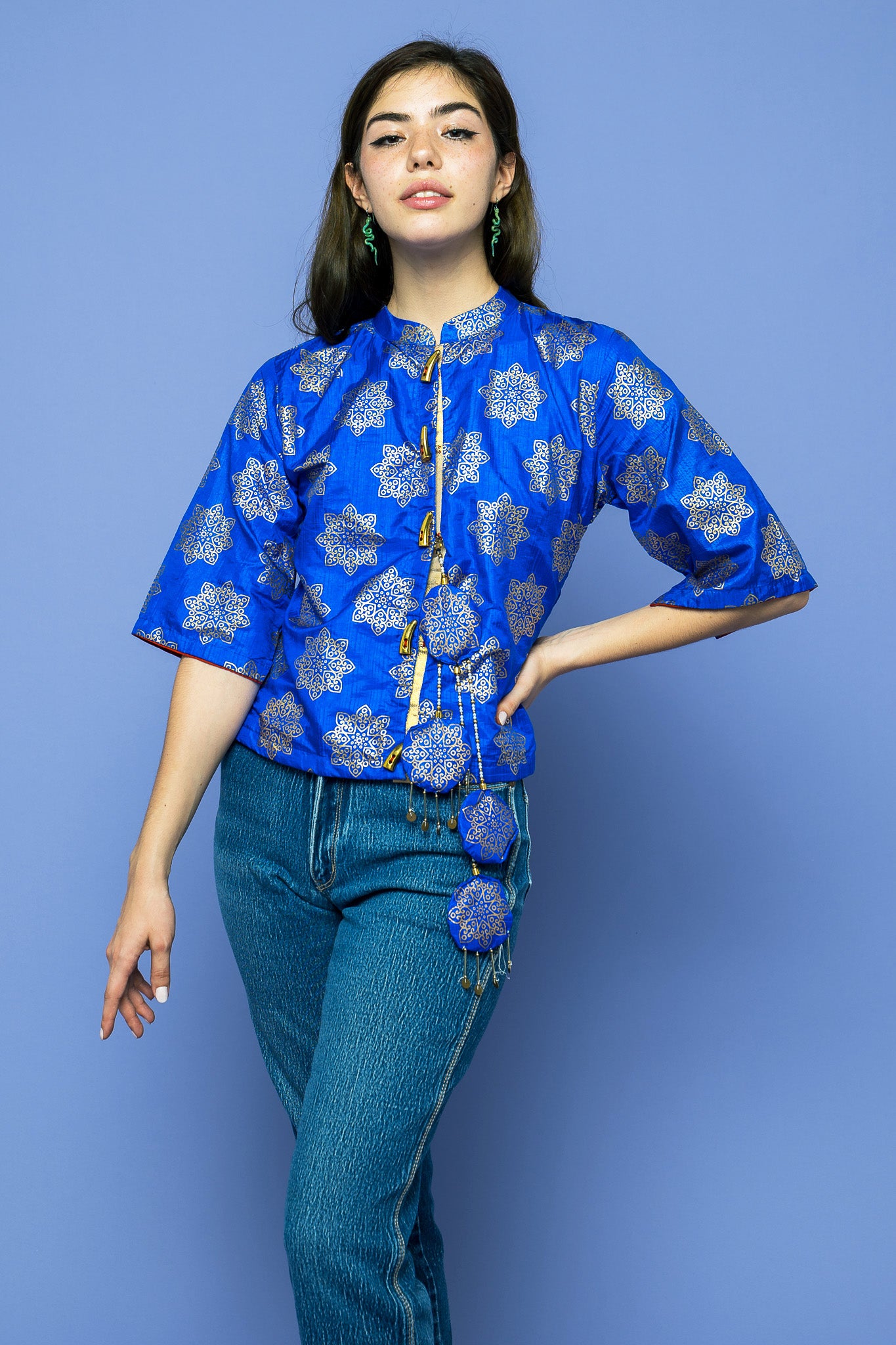 Vintage XS Fitted Kimono freeshipping - Lovers Vintage