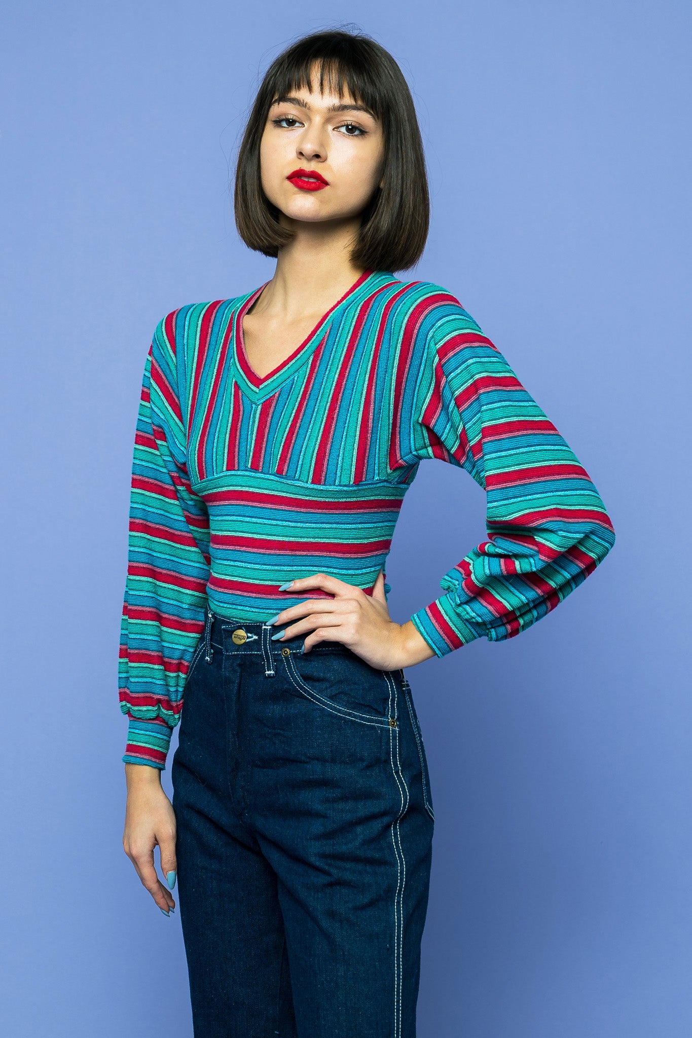 Summer Breeze Vintage Terry Cloth Top  XXS freeshipping - Lovers Vintage