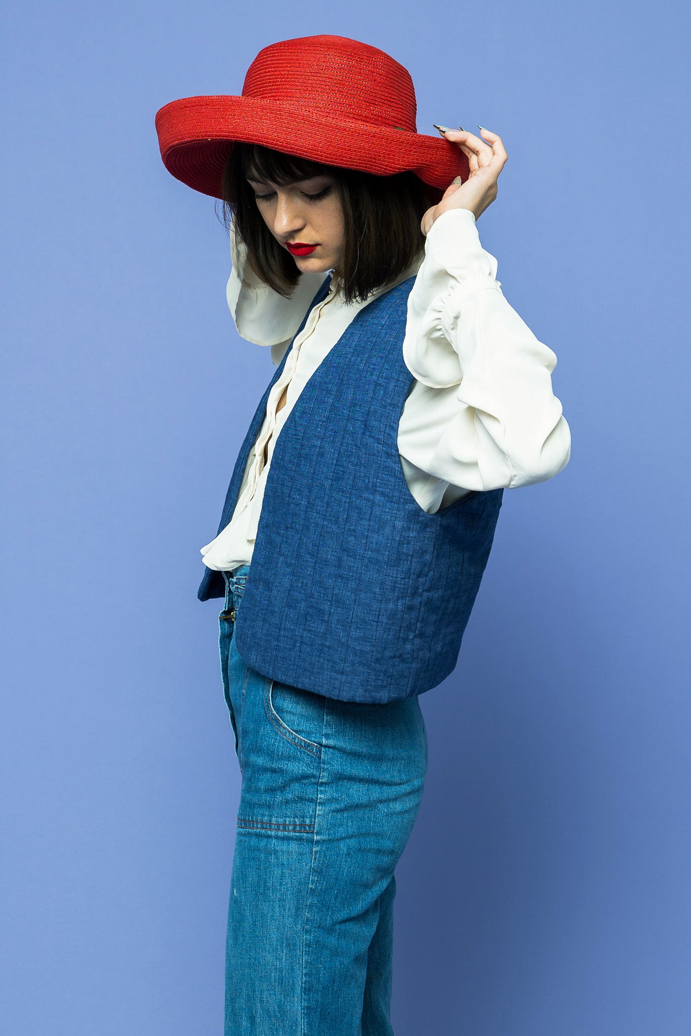 Vintage Trippin' Daisy Vest freeshipping - Lovers Vintage