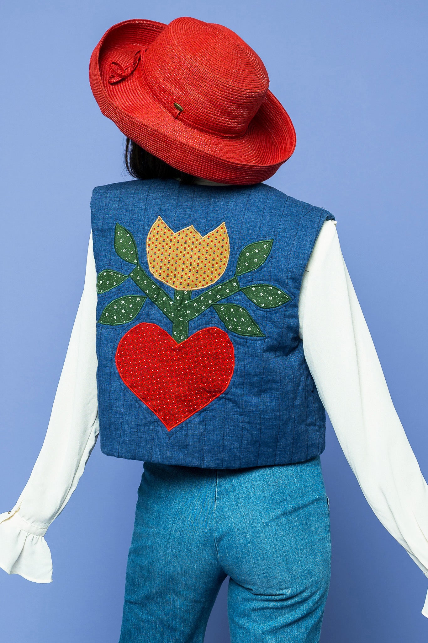 Vintage Trippin' Daisy Vest freeshipping - Lovers Vintage