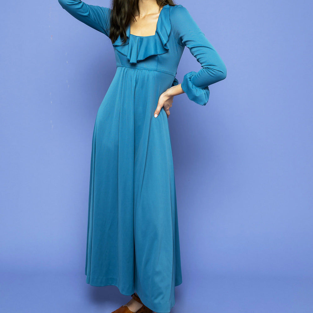 
                  
                    Vintage Maxi Blue Dress freeshipping - Lovers Vintage
                  
                