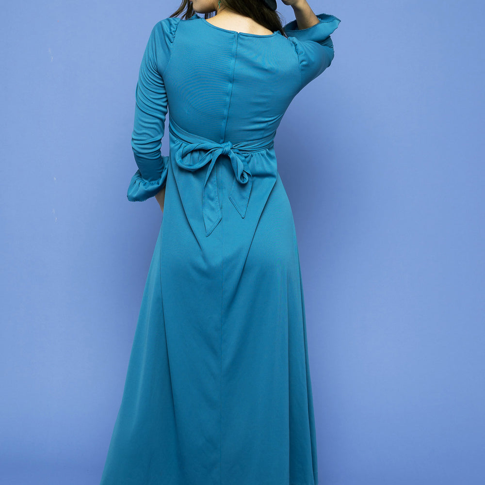 
                  
                    Vintage Maxi Blue Dress freeshipping - Lovers Vintage
                  
                