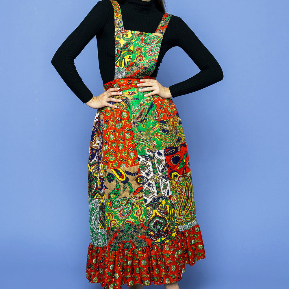 Vintage Boho Patchwork Dress freeshipping - Lovers Vintage
