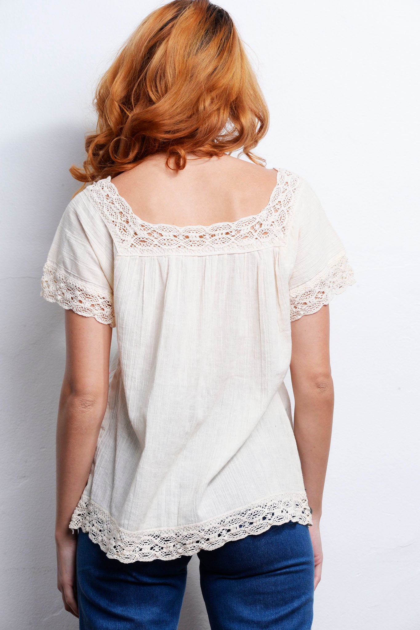 Vintage Embroidered Top freeshipping - Lovers Vintage