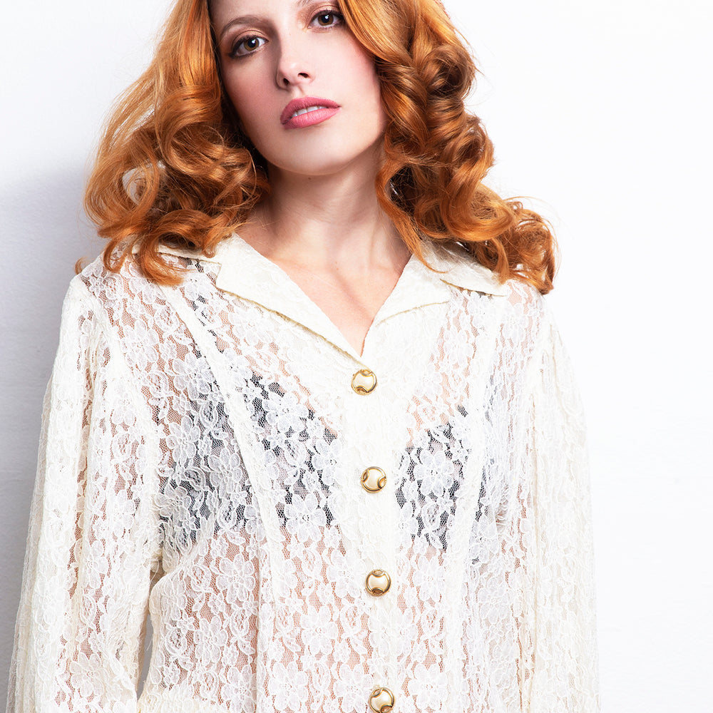 
                  
                    Vintage Laced 90s Blouse freeshipping - Lovers Vintage
                  
                