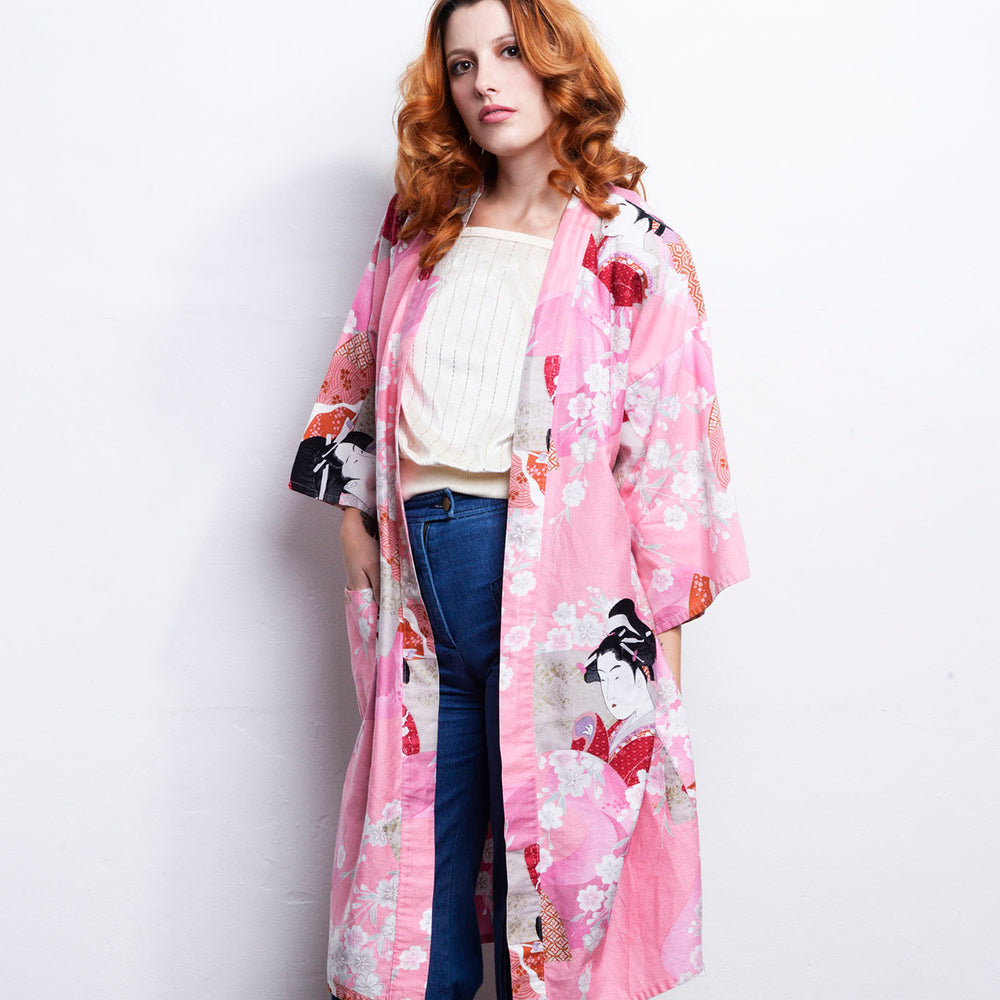 
                  
                    Cherry Blossom Kimono One Size freeshipping - Lovers Vintage
                  
                