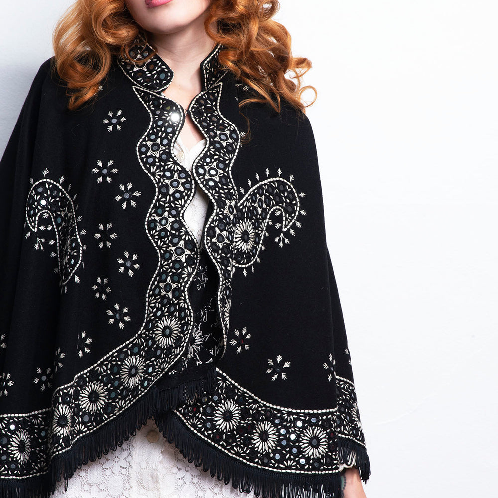 Vintage Poncho Embroidery freeshipping - Lovers Vintage