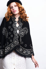 Vintage Poncho Embroidery freeshipping - Lovers Vintage