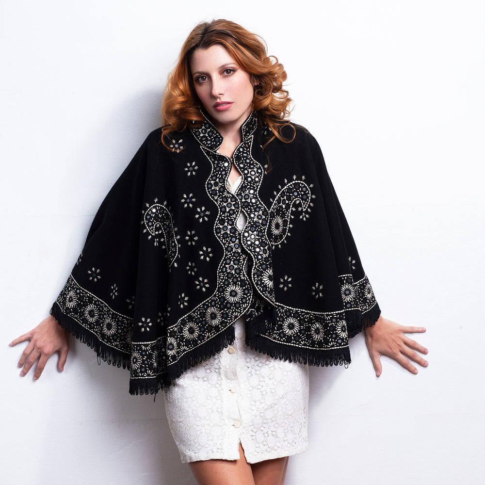 Vintage Poncho Embroidery freeshipping - Lovers Vintage