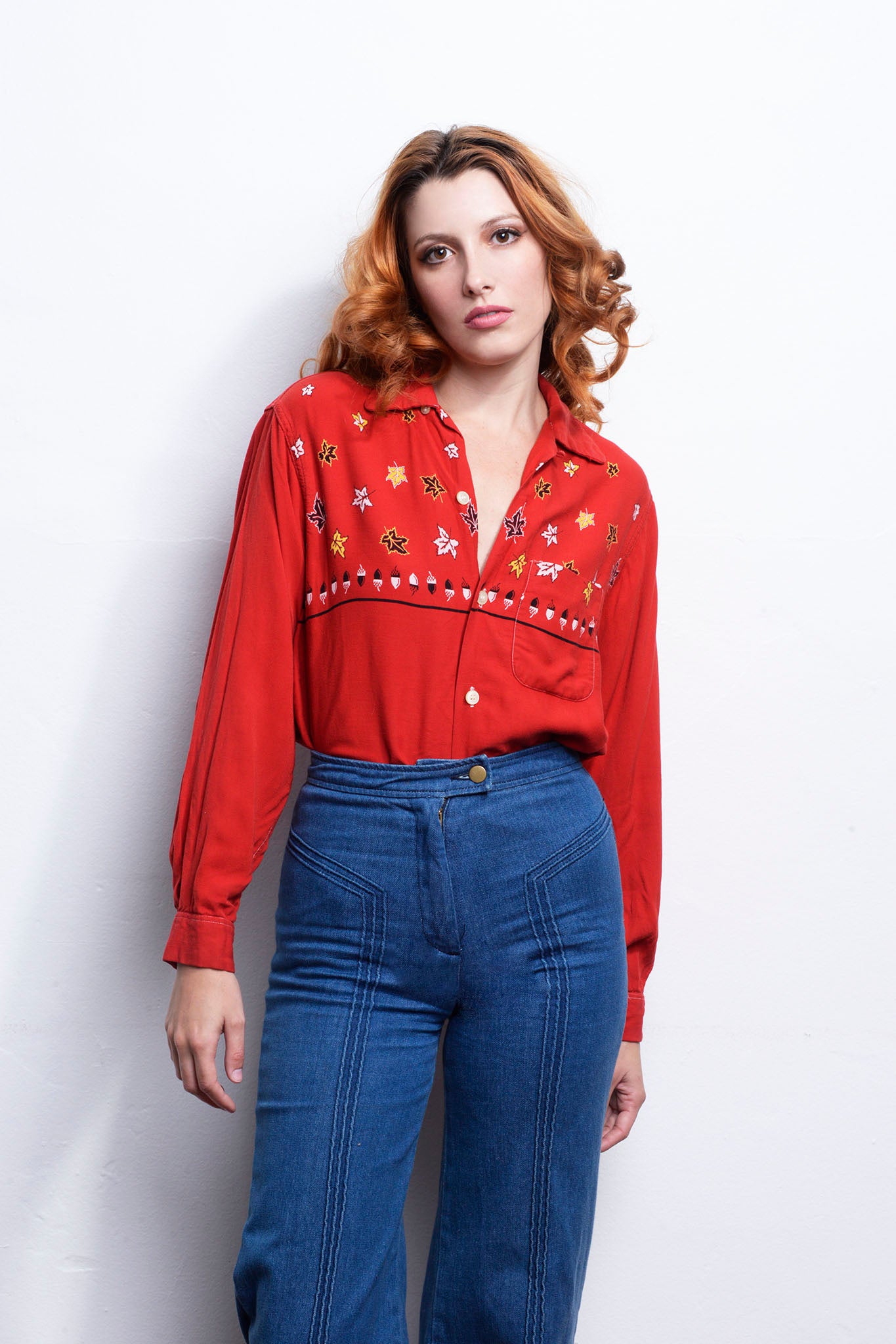 Cowgirl in the Sand Vintage Top 70s freeshipping - Lovers Vintage