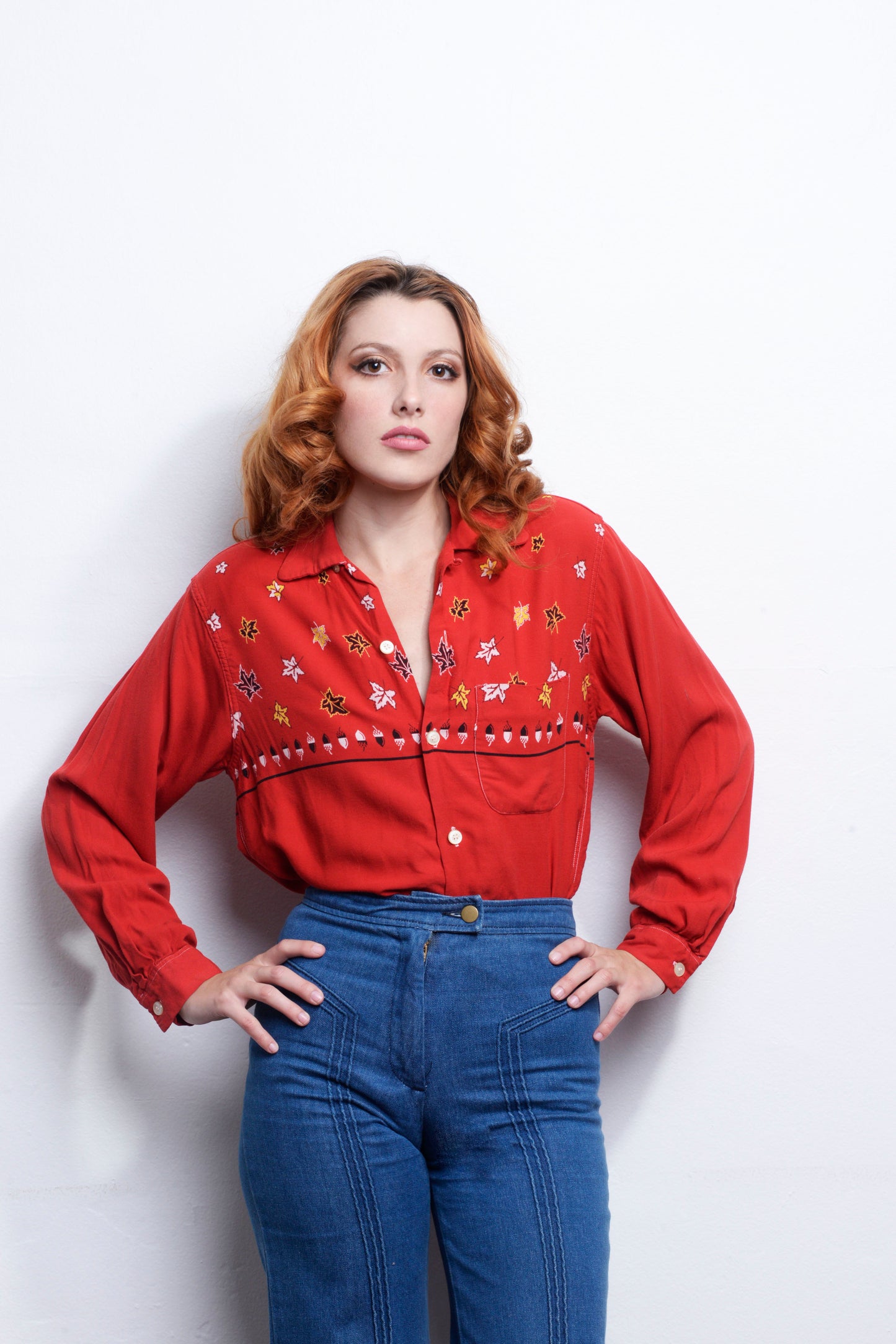 Cowgirl in the Sand Vintage Top 70s freeshipping - Lovers Vintage