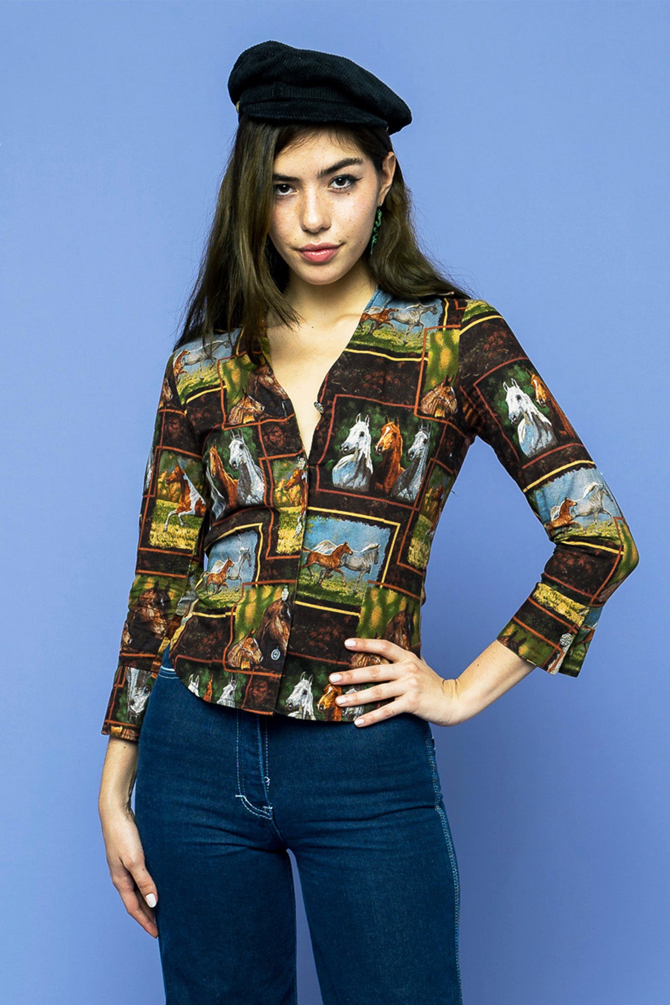 Wild Horses Vintage Long Sleeve Shirt freeshipping - Lovers Vintage