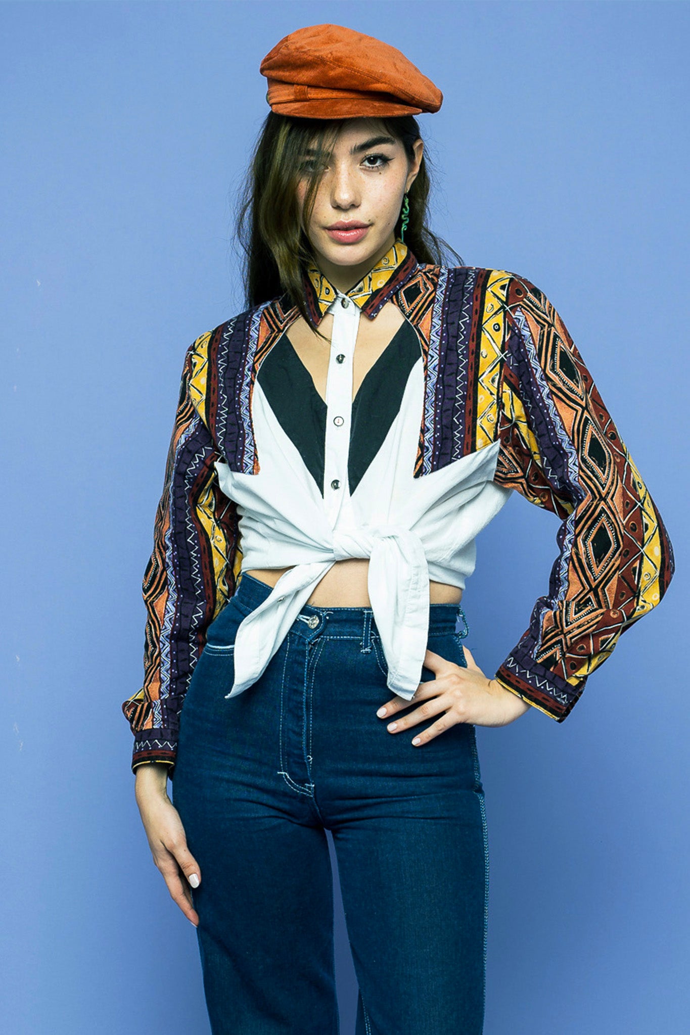Vintage Western Cutout Blouse freeshipping - Lovers Vintage